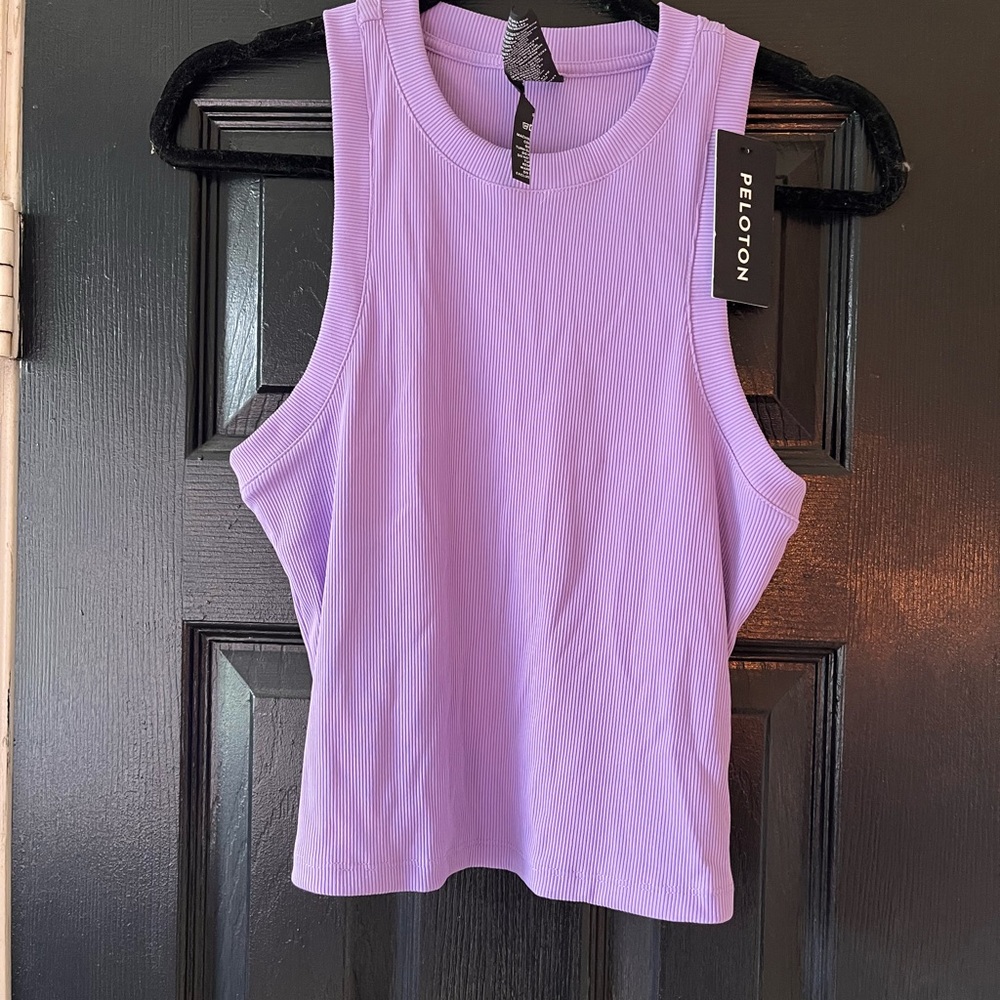 Peloton Lavender Ribbed Tank Top